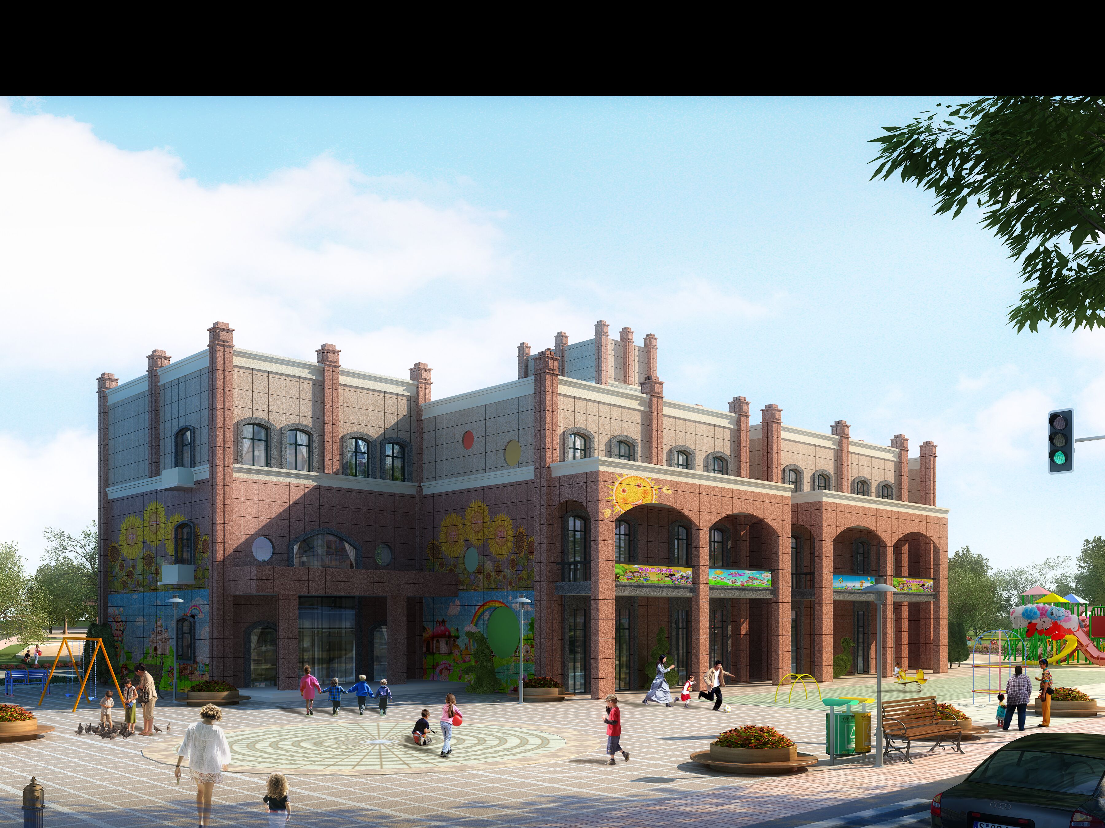 新站區(qū)新店花園小學(xué)、幼兒園工程